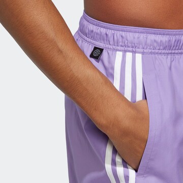 ADIDAS SPORTSWEAR Athletic Swim Trunks in Purple