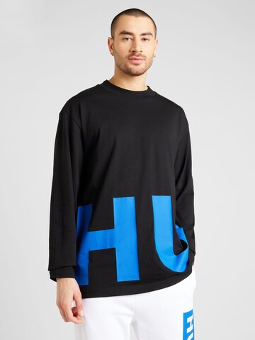 HUGO Shirt 'Nallison' in Zwart: voorkant