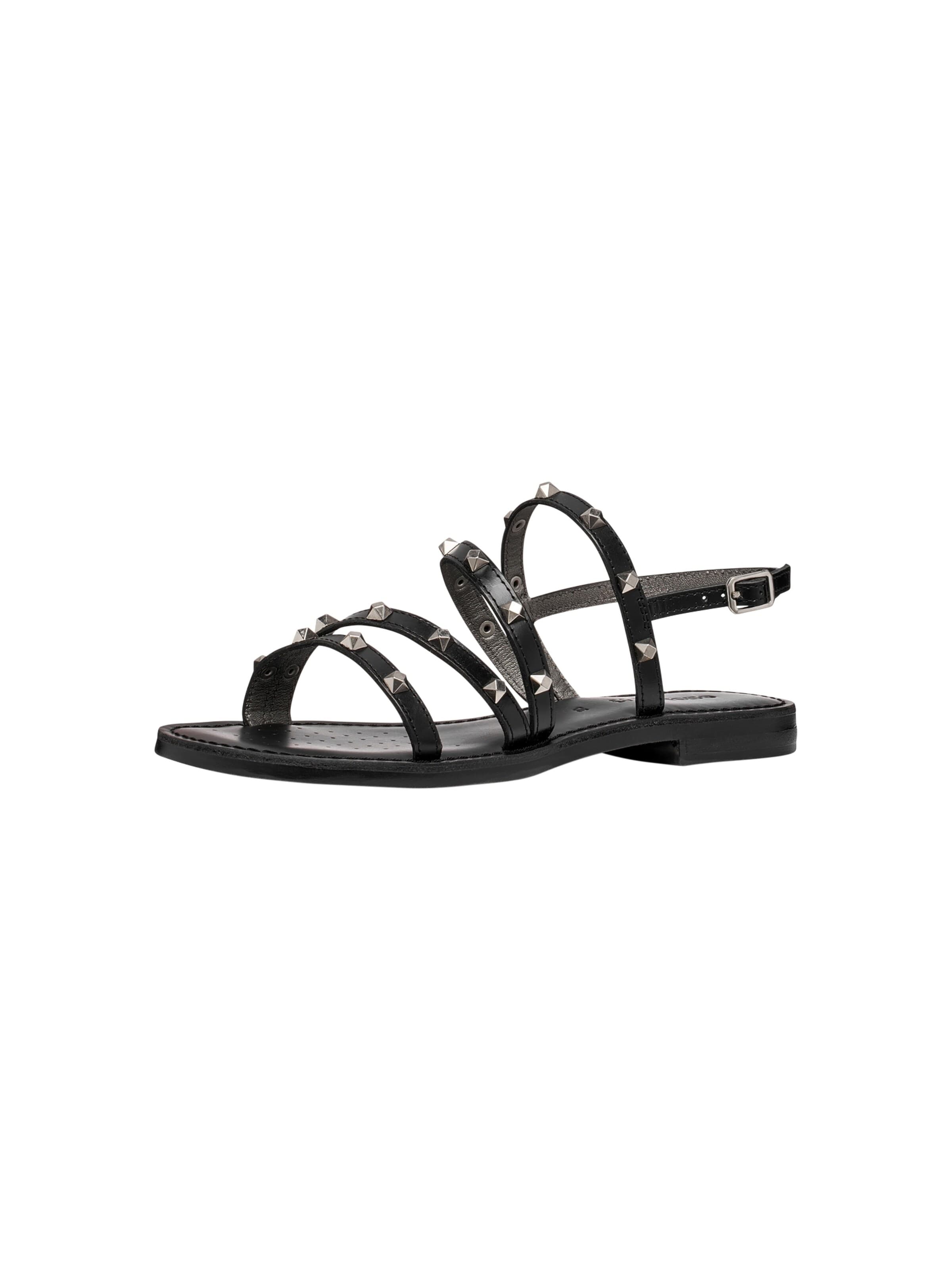GEOX Sandale 'Ledersandalen von Maddalusia'‌‌‌‌‌‌‌ in Schwarz: Vorderseite