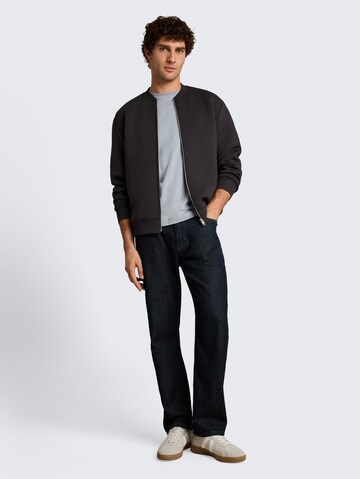 TOM TAILOR DENIM Sweatjacke in Grau