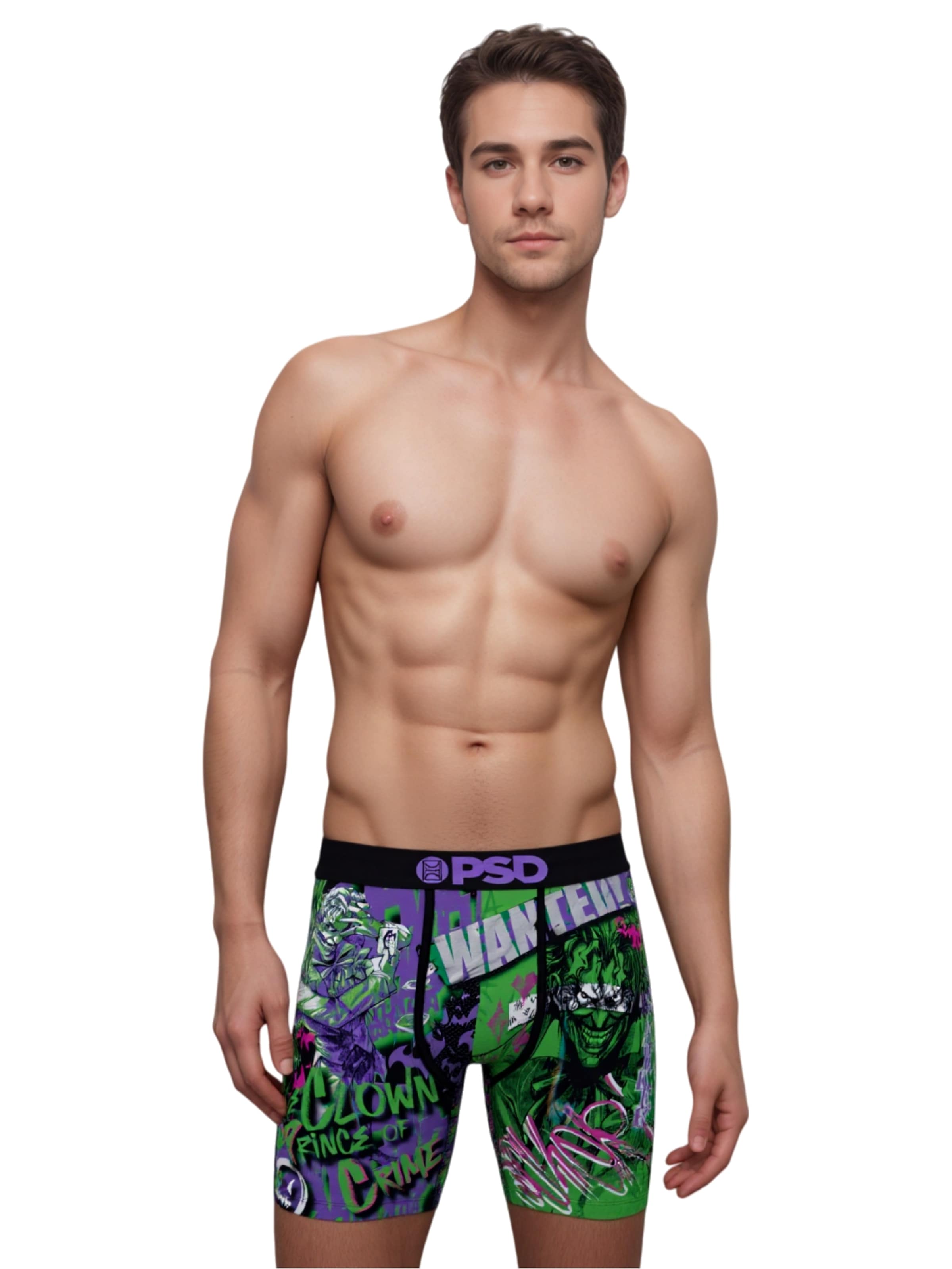 Boxers 'JOKER WANTED' PSD en mélange de couleurs : devant