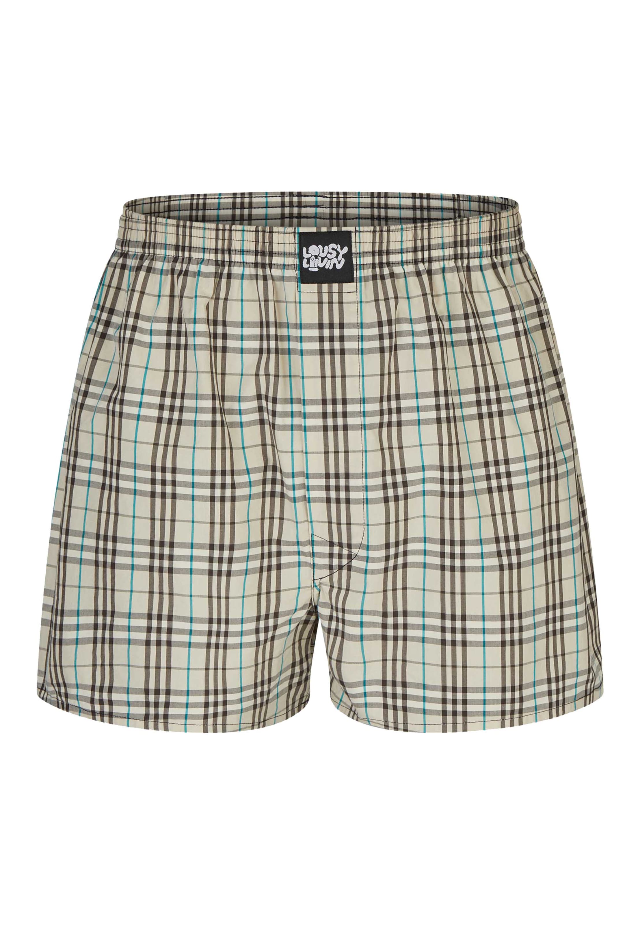 Lousy Livin Boxer shorts 'Check' in Blue