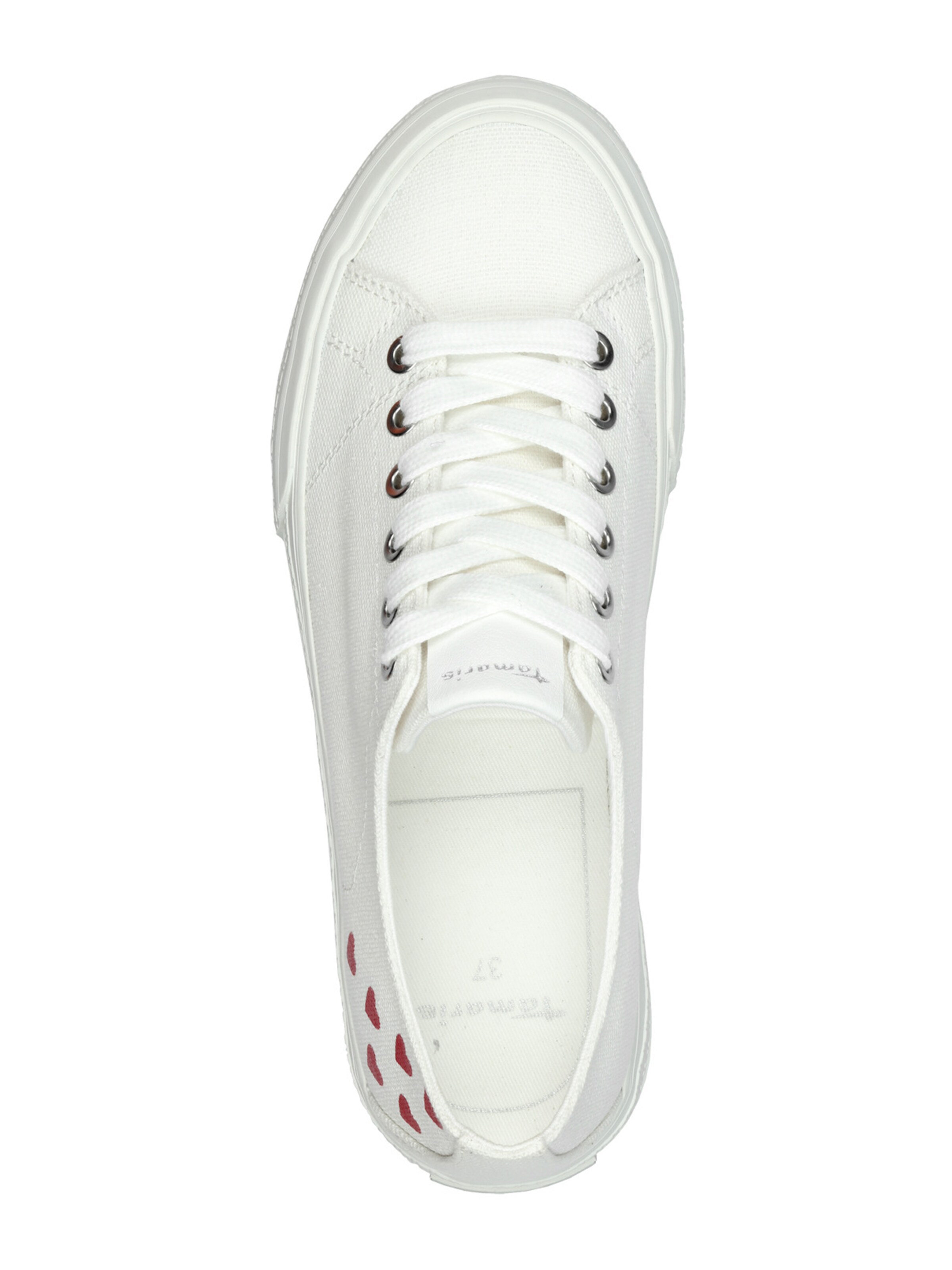 Tamaris Σνίκερ χαμηλό σε λευκό