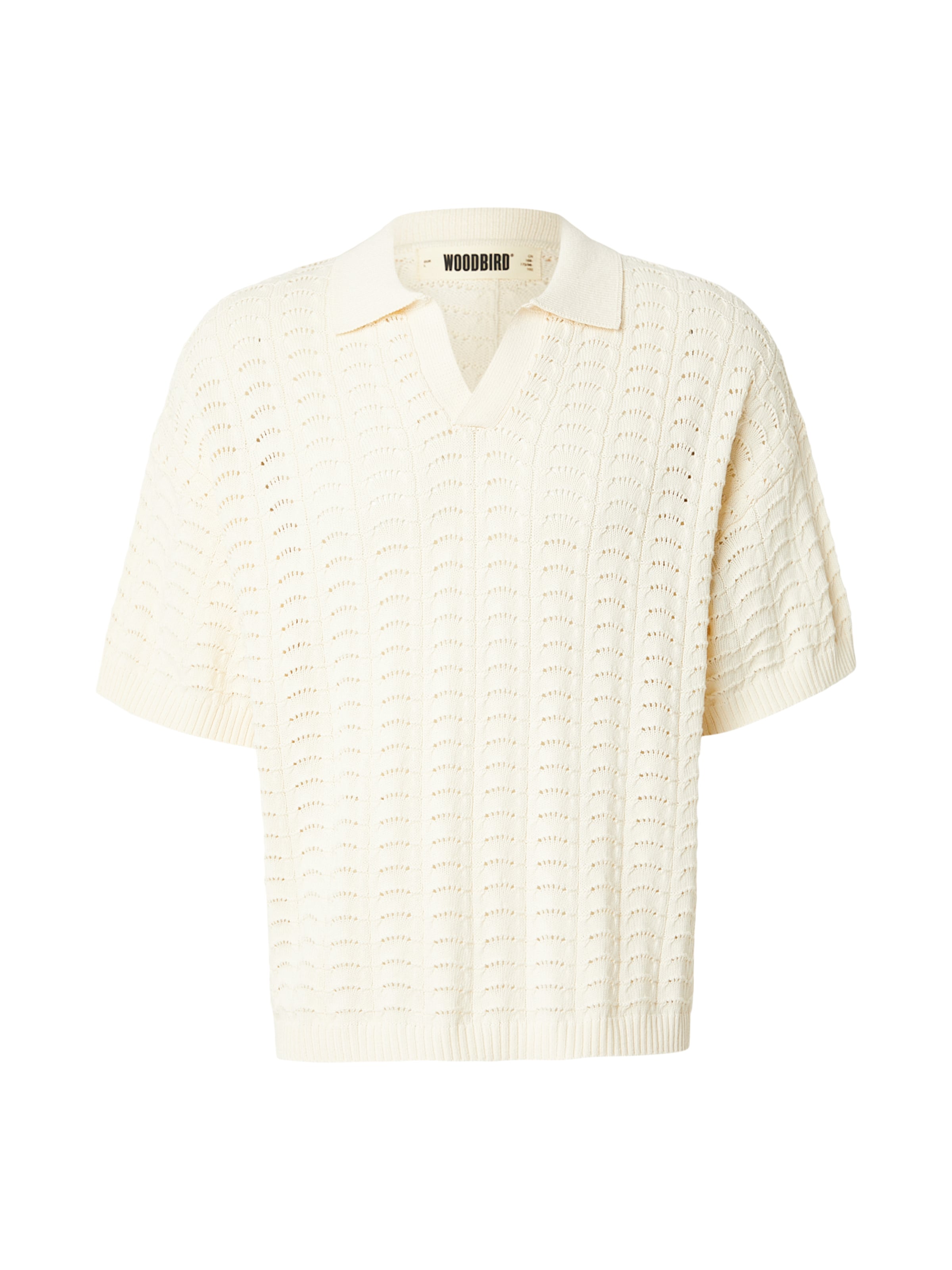 Woodbird Pullover 'Shimo' in Weiß: Vorderseite