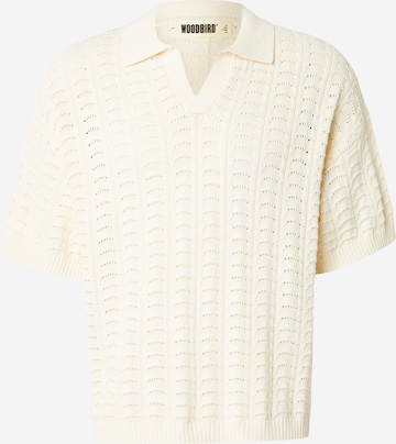 WoodbirdPulover 'Shimo' - bijela boja: prednji dio