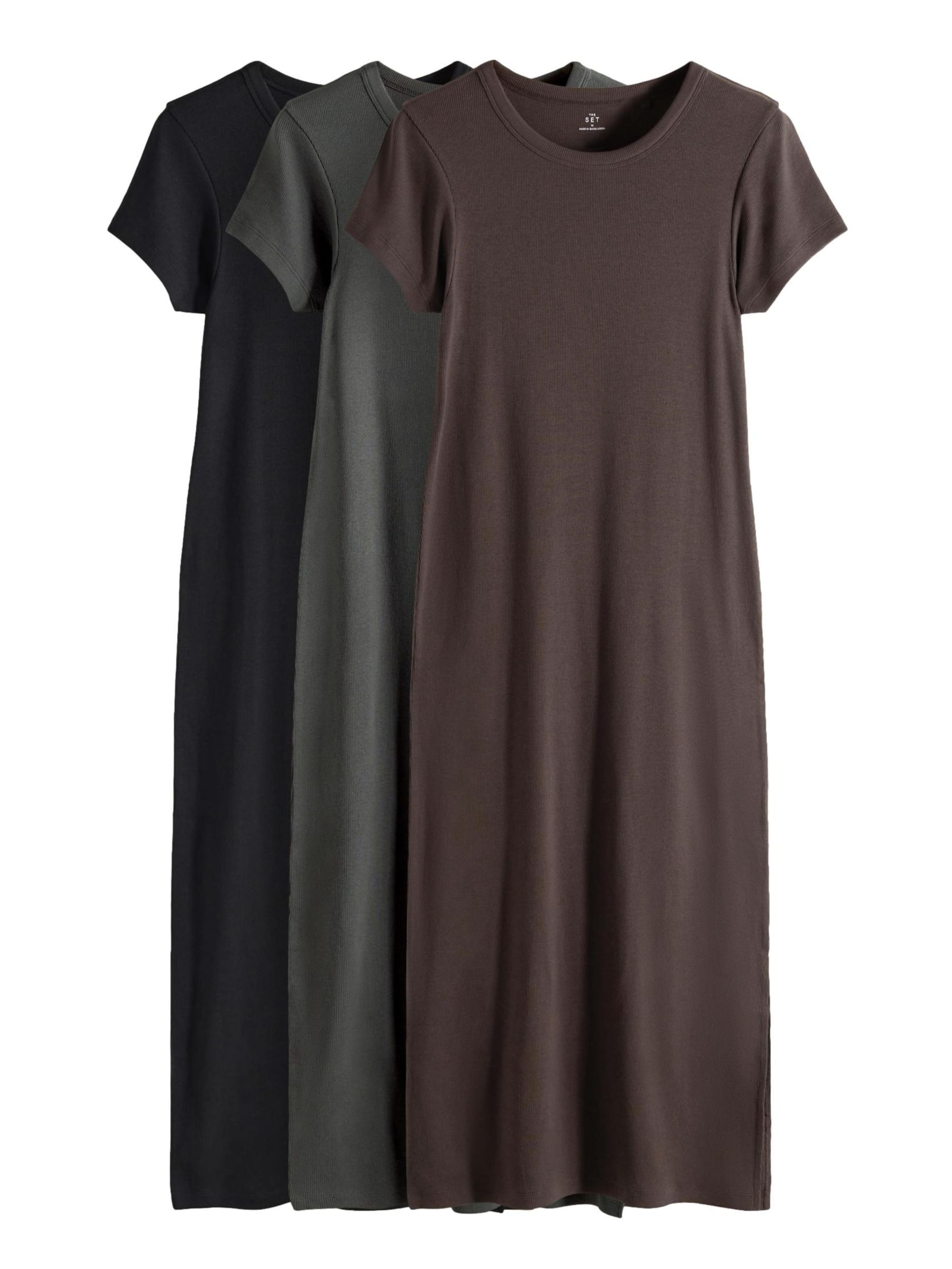 The Set Платье в Коричневый: спереди