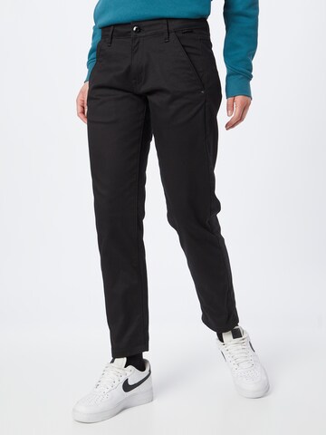 Regular Pantalon chino 'Kate' G-Star RAW en noir : devant