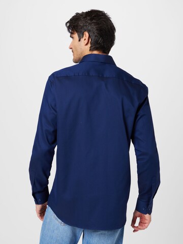ETERNA Regularny krój Koszula biznesowa w kolorze niebieski