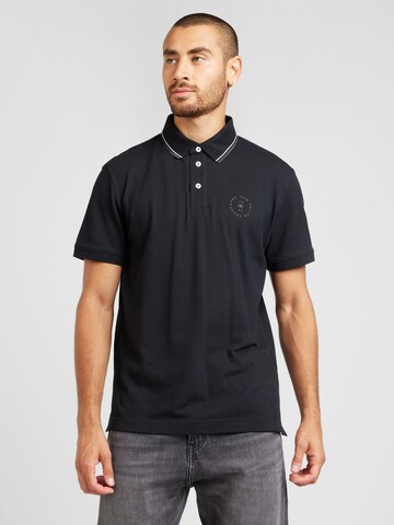TOM TAILOR Poloshirt in Schwarz: Vorderseite