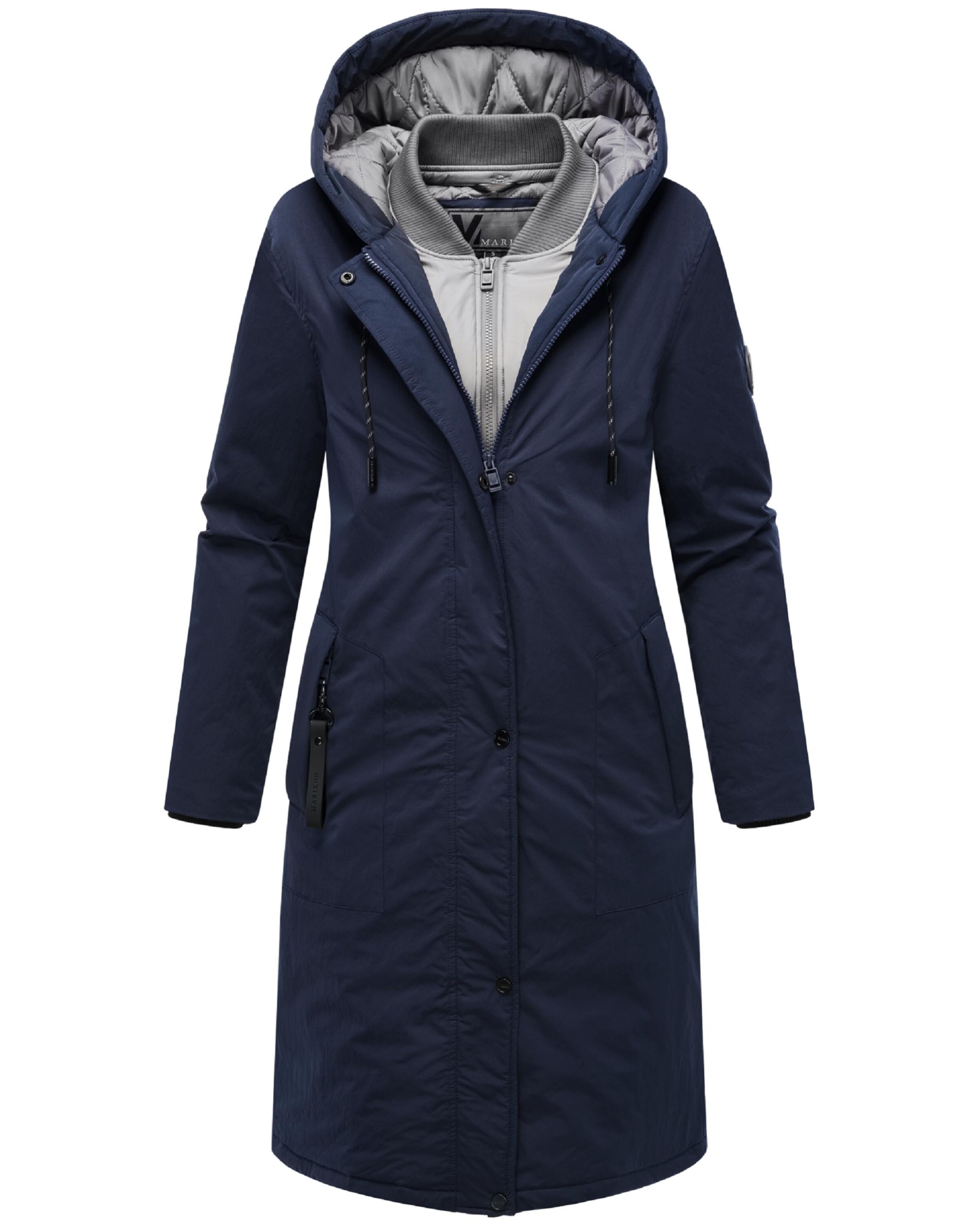 Manteau mi-saison MARIKOO en bleu