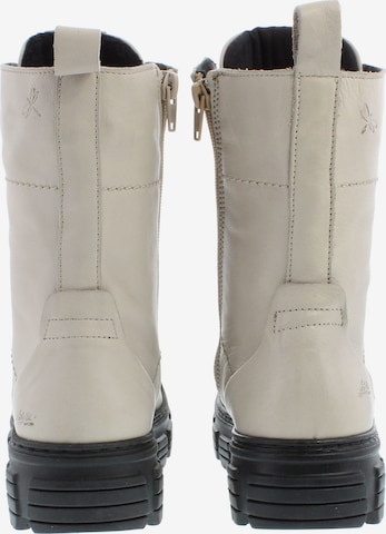Libelle Lace-Up Ankle Boots in Beige