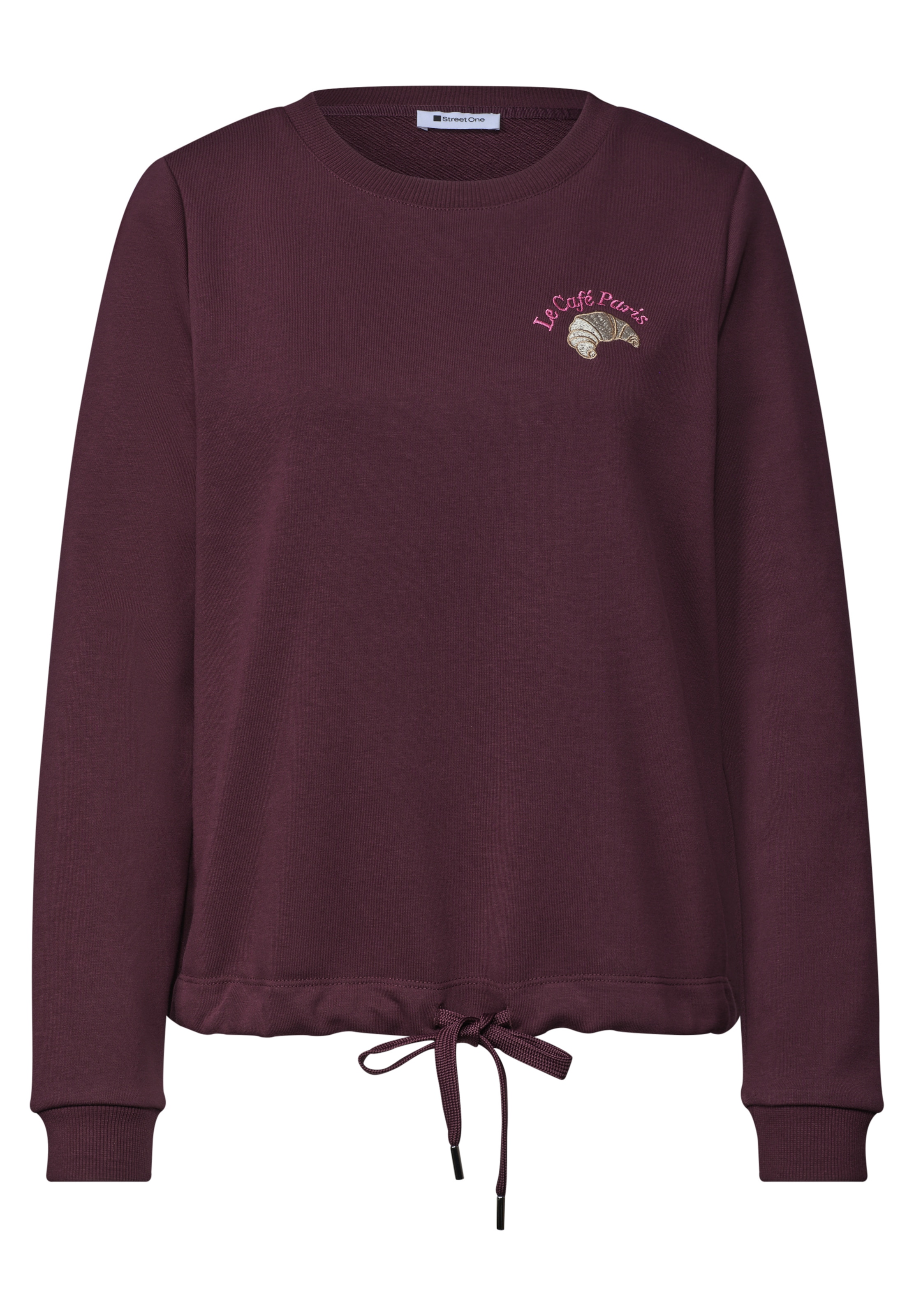 STREET ONE Sweatshirt in Rot: Vorderseite