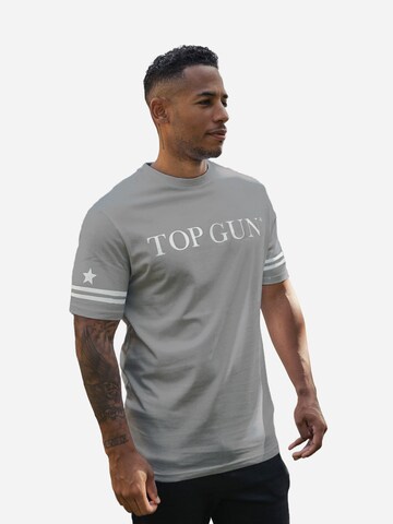 TOP GUN Shirt in Grau: Vorderseite