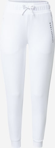 Superdry Sportovní kalhoty – bílá: přední strana