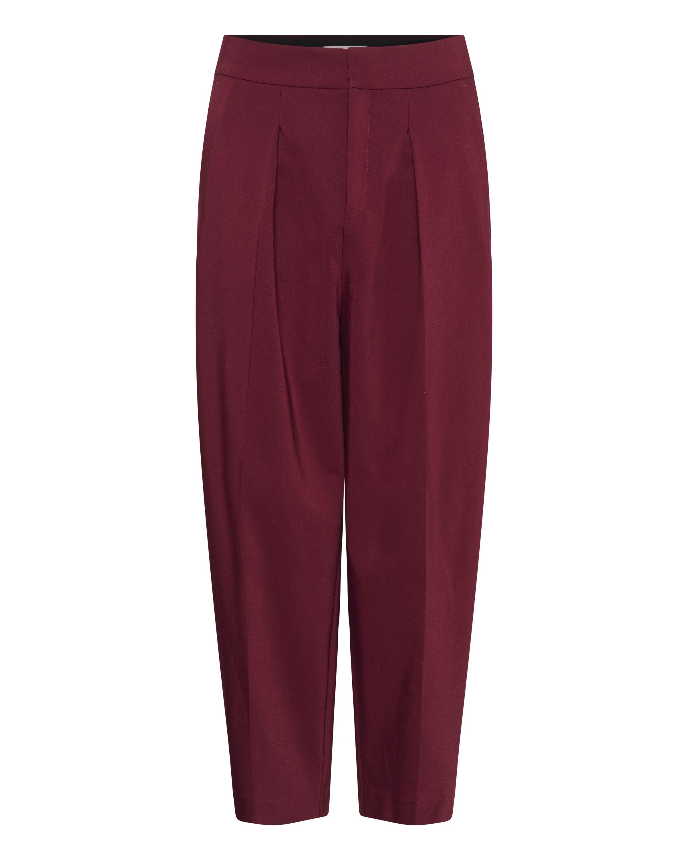 InWear Bügelfaltenhose 'Barrel' in Rot: Vorderseite