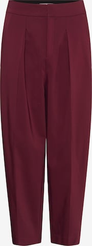 InWear Bügelfaltenhose 'Barrel' in Rot: Vorderseite