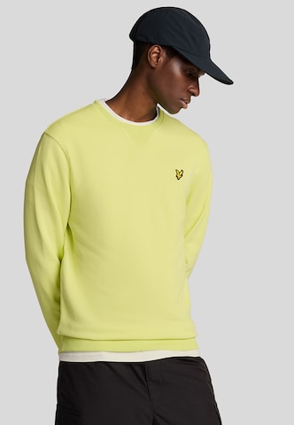 Lyle & Scott Sweatshirt in Geel: voorkant