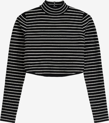 Bershka Sweater in Black: front