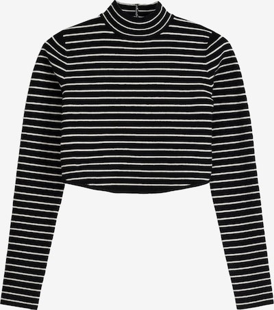 Bershka Pull-over en noir / blanc, Vue avec produit