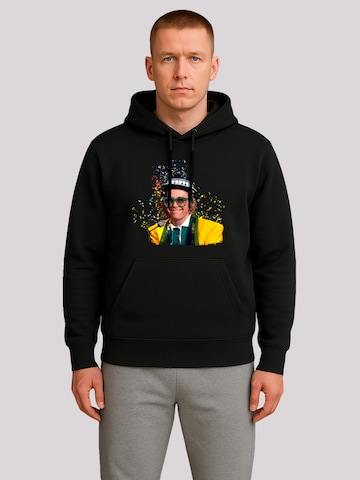 Sweat-shirt 'TV Times Elton John At The Piano 1977' F4NT4STIC en noir : devant