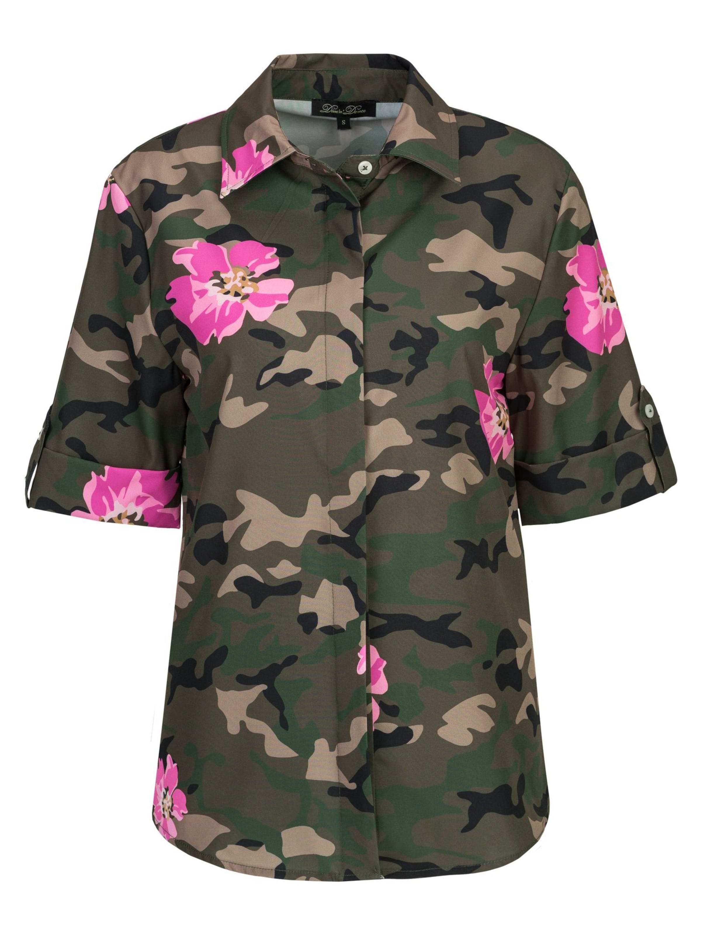 Dine'n'Dance Bluse 'Yvette' in Grün: Vorderseite