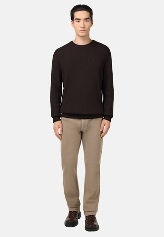 Coupe slim Jean Boggi Milano en marron