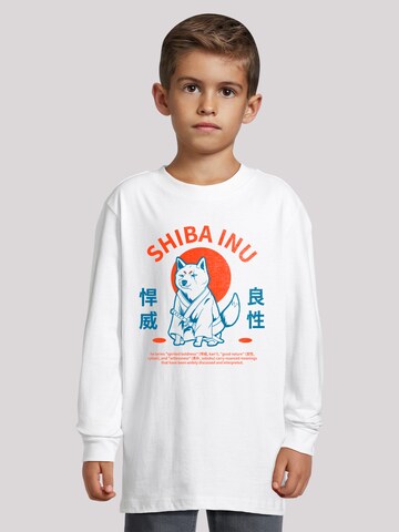 F4NT4STIC Shirt 'Japanischer Shiba Inu Hund' in White: front