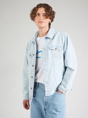 Karl Kani Jacke in Blau: Vorderseite