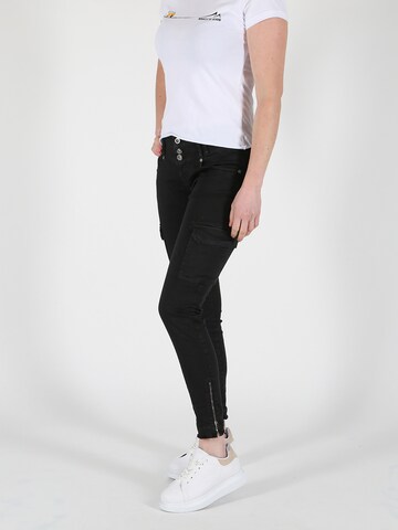 Miracle of Denim Slim fit Cargo Pants in Black