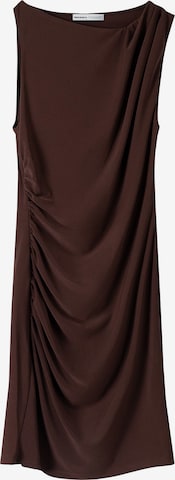 Bershka Jurk in Bruin: voorkant