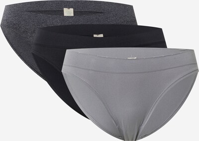 Slip Dorina pe gri / gri metalic / negru, Vizualizare produs