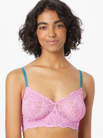 Dora Larsen Bralette Bra 'GRETA' in Purple: front