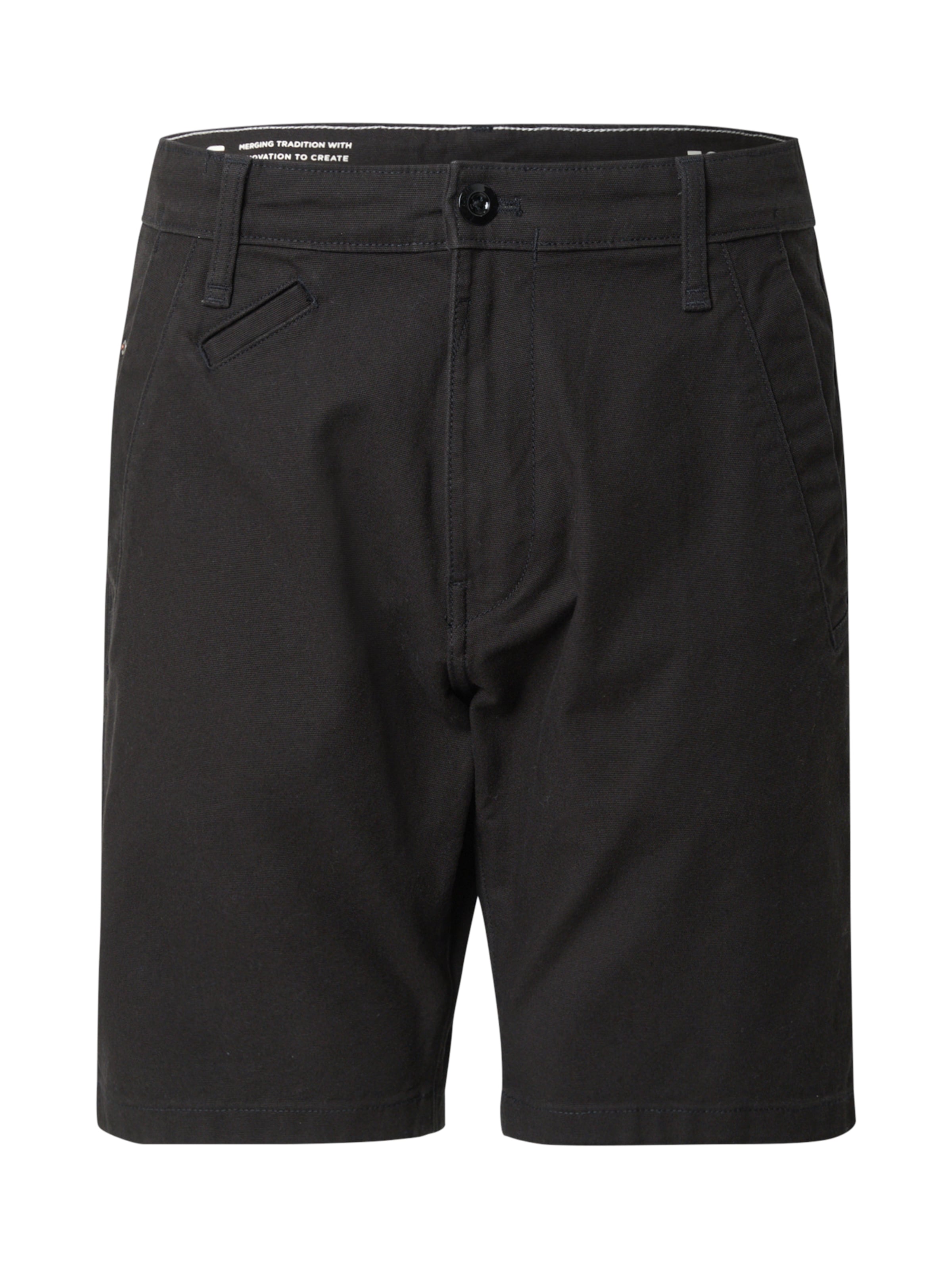 G-STAR Liibuv Püksid 'Bronson 3.0', värv must: eest vaates