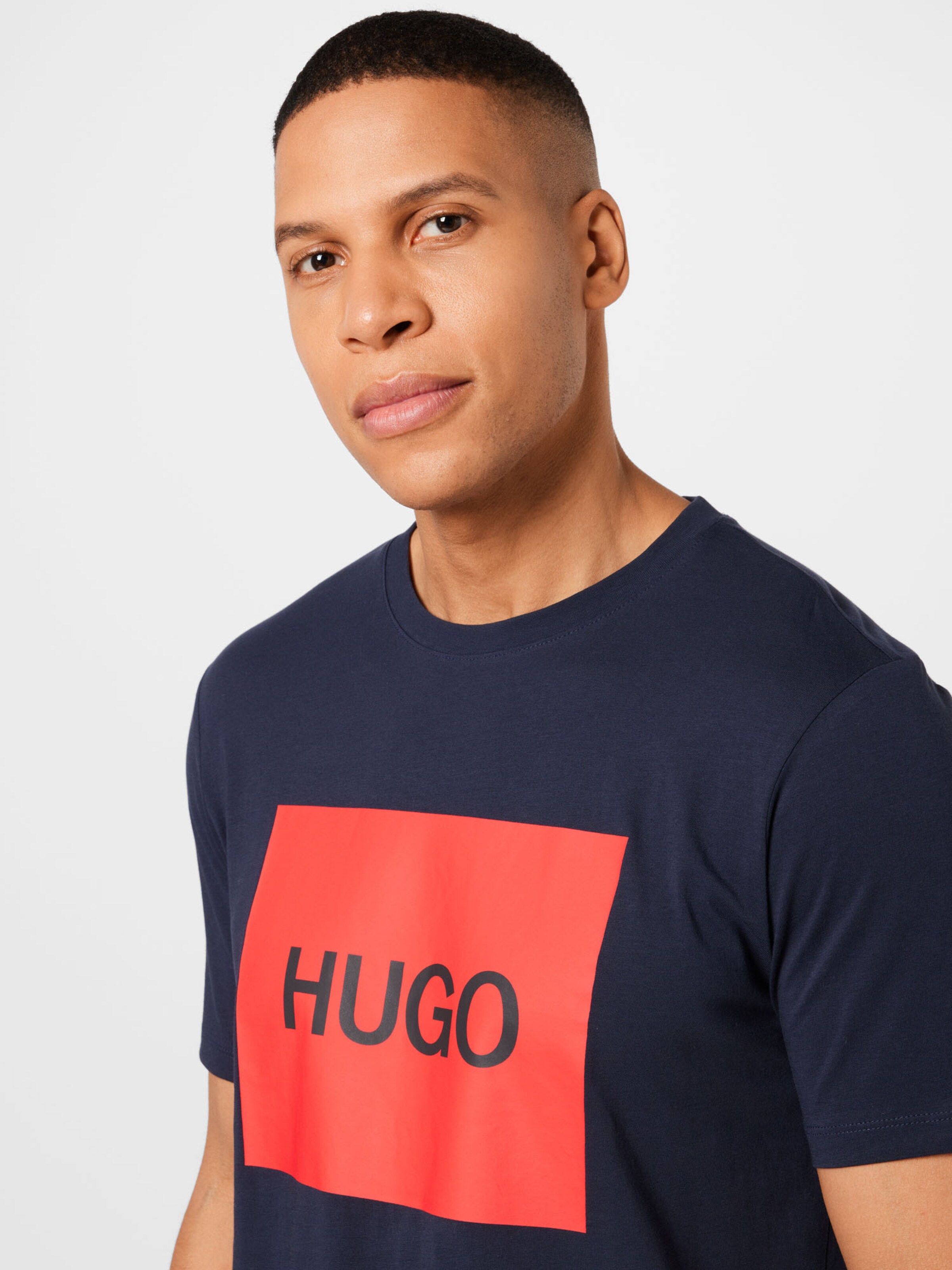 Homme T-Shirt Dulive HUGO en Bleu Foncé 