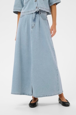 Kaffe Rok 'KAMinna' in Blauw: voorkant