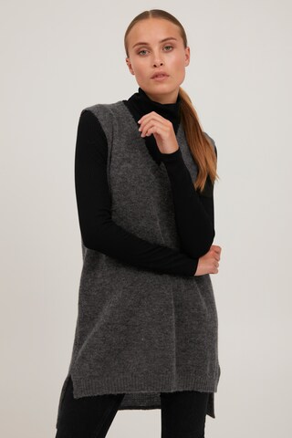 PULZ Jeans Sweater 'PZASTRID' in Grey: front