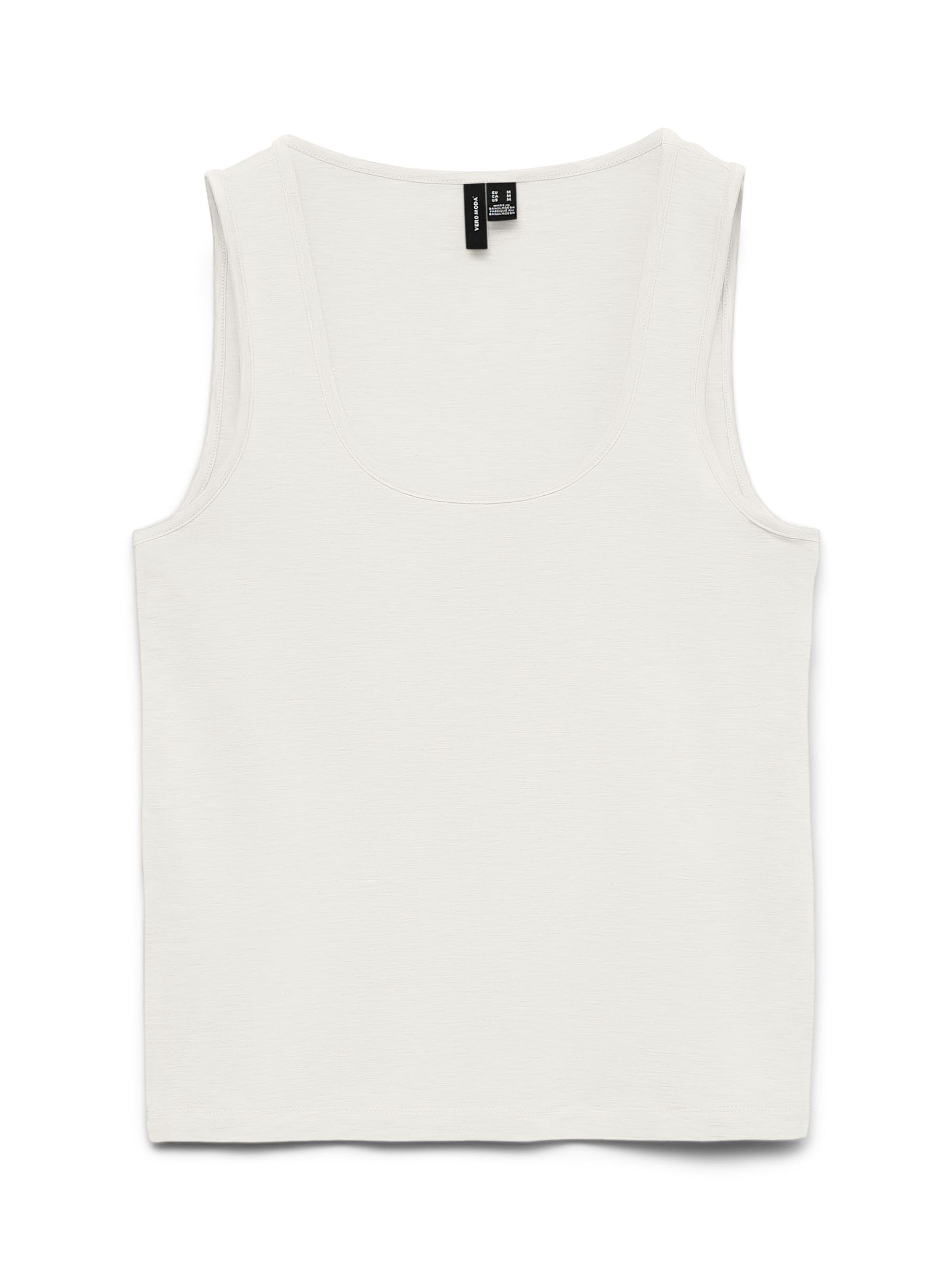 Vero Moda Curve Top in Wit: voorkant