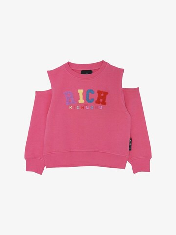 John Richmond Sweatshirt 'Paillettes' in Pink: front