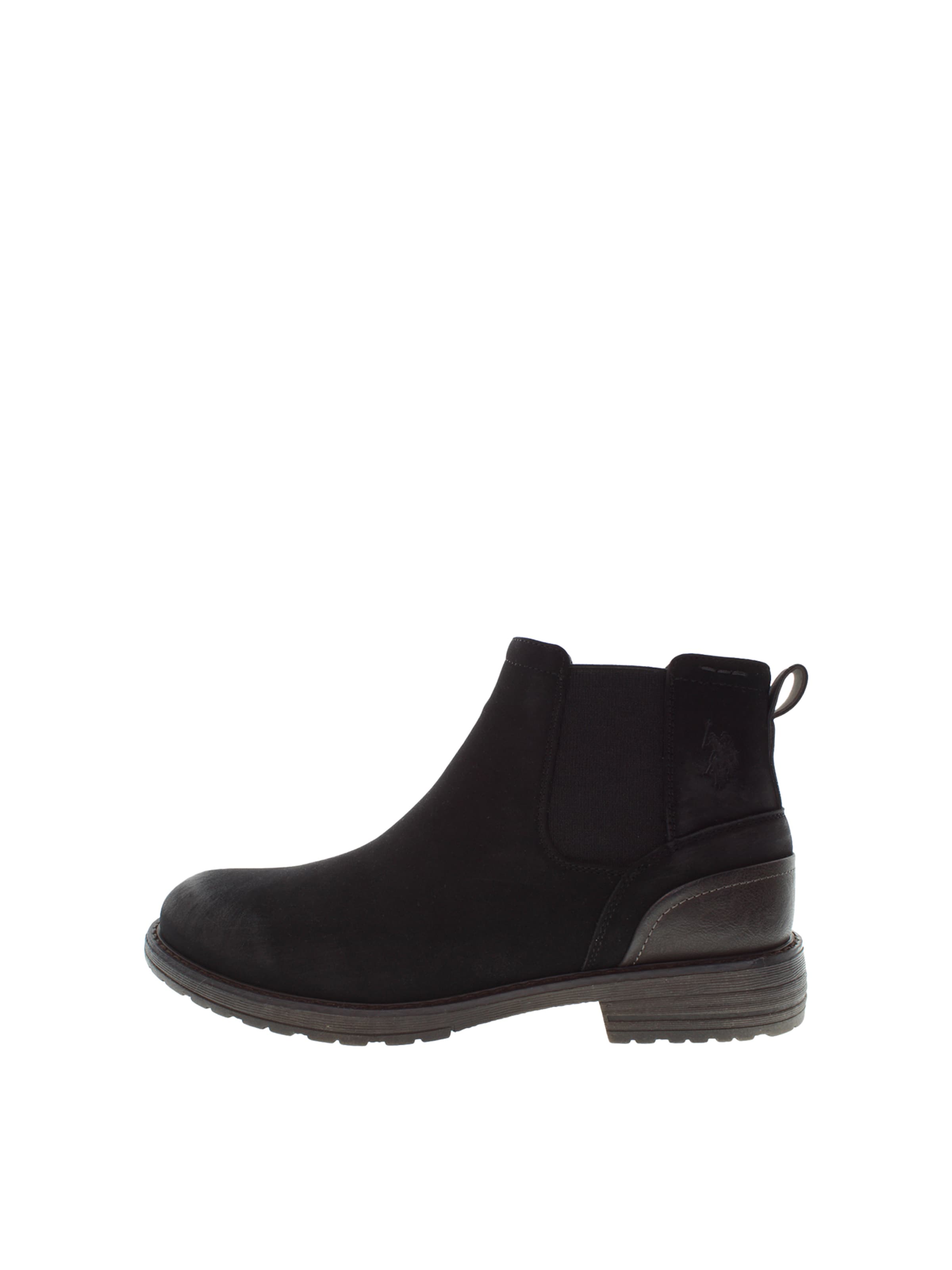 U.S. POLO ASSN. Chelsea Boots 'Serge' in Schwarz: Vorderseite