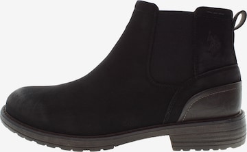 U.S. POLO ASSN. Chelsea Boots 'Serge' in Schwarz: Vorderseite