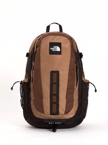THE NORTH FACE Rugzak 'HOT SHOT SE BACKPACK GARNET / SMOKEY' in Grijs: voorkant