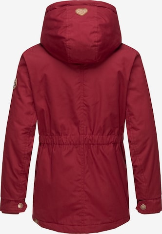 Ragwear Winter Jacket 'Elvina' in Red