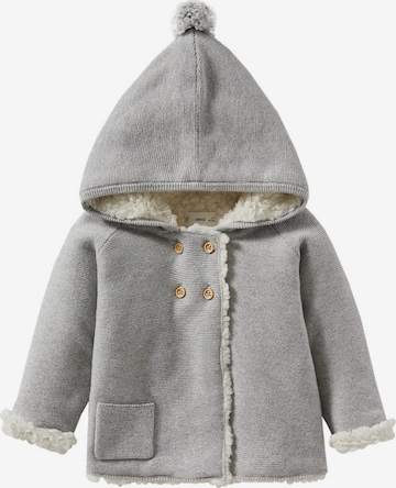 MANGO KIDS Knit Cardigan 'Pompom3' in Grey: front