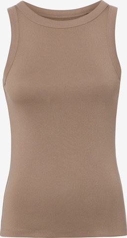 Marie Lund Top in Braun: Vorderseite