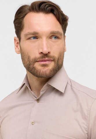 ETERNA Comfort fit Button Up Shirt in Brown