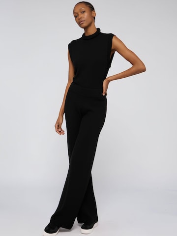 Wide Leg Pantalon Trussardi en noir