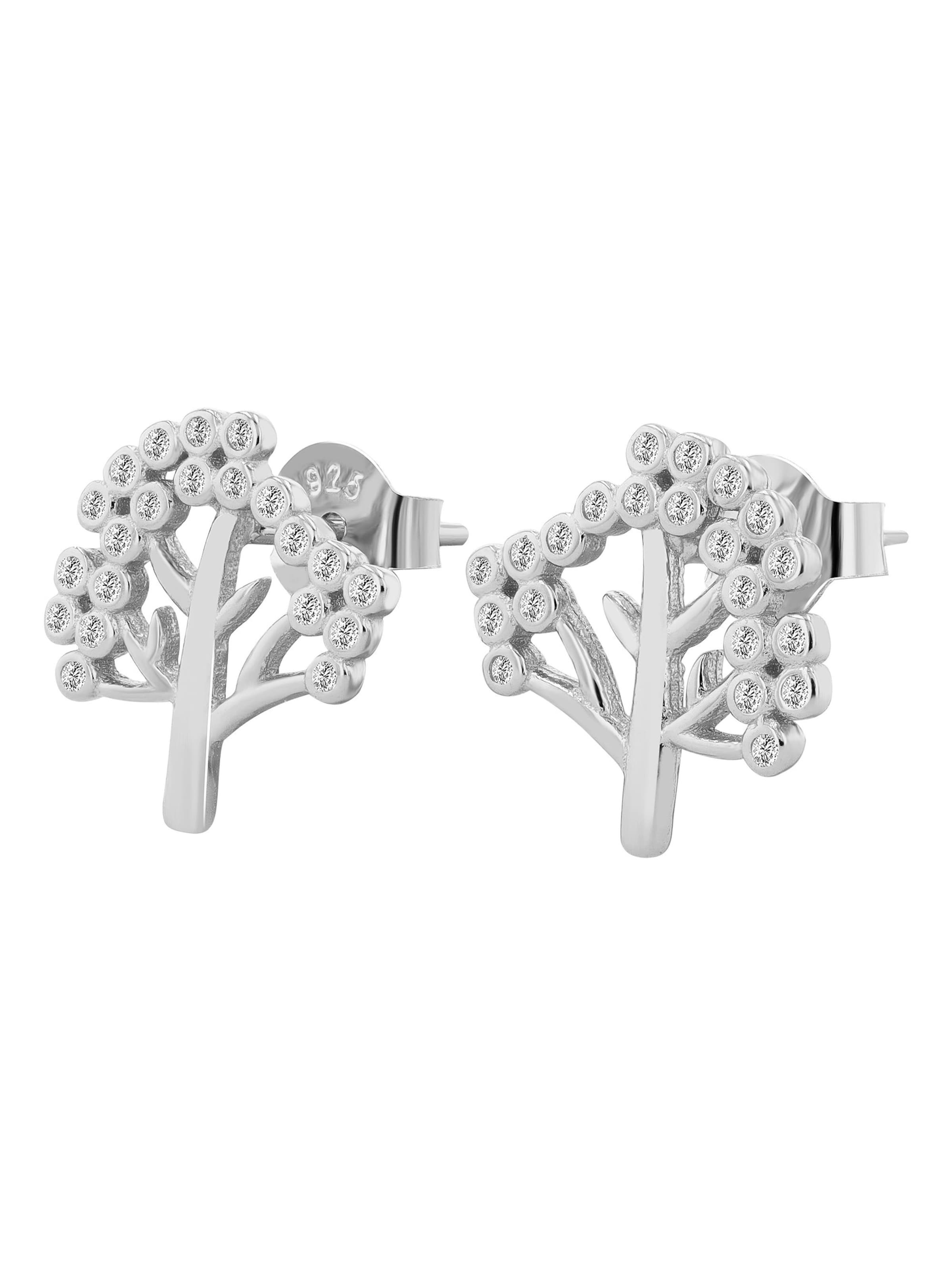 Akzent Earrings 'Emela, 925 Sterlingsilber, langlebig' in Silver