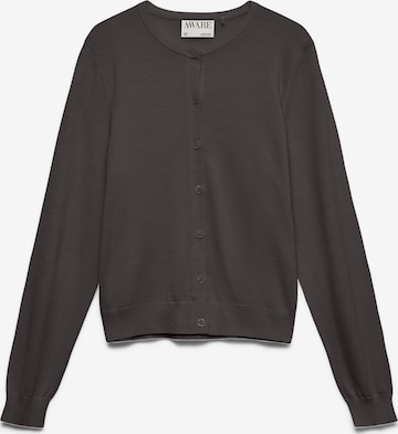 VERO MODA Pletena jopa 'AWCara' | rjava barva: sprednja stran