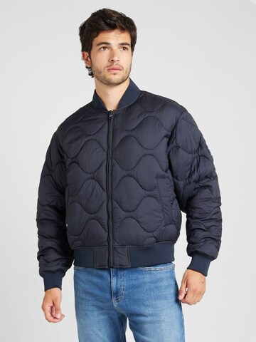 TOMMY HILFIGER Tussenjas in Blauw: voorkant