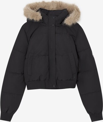 Pull&Bear Between-Season Jacket in Black: front